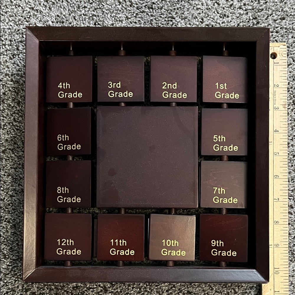 Wooden School Year Countdown Frame